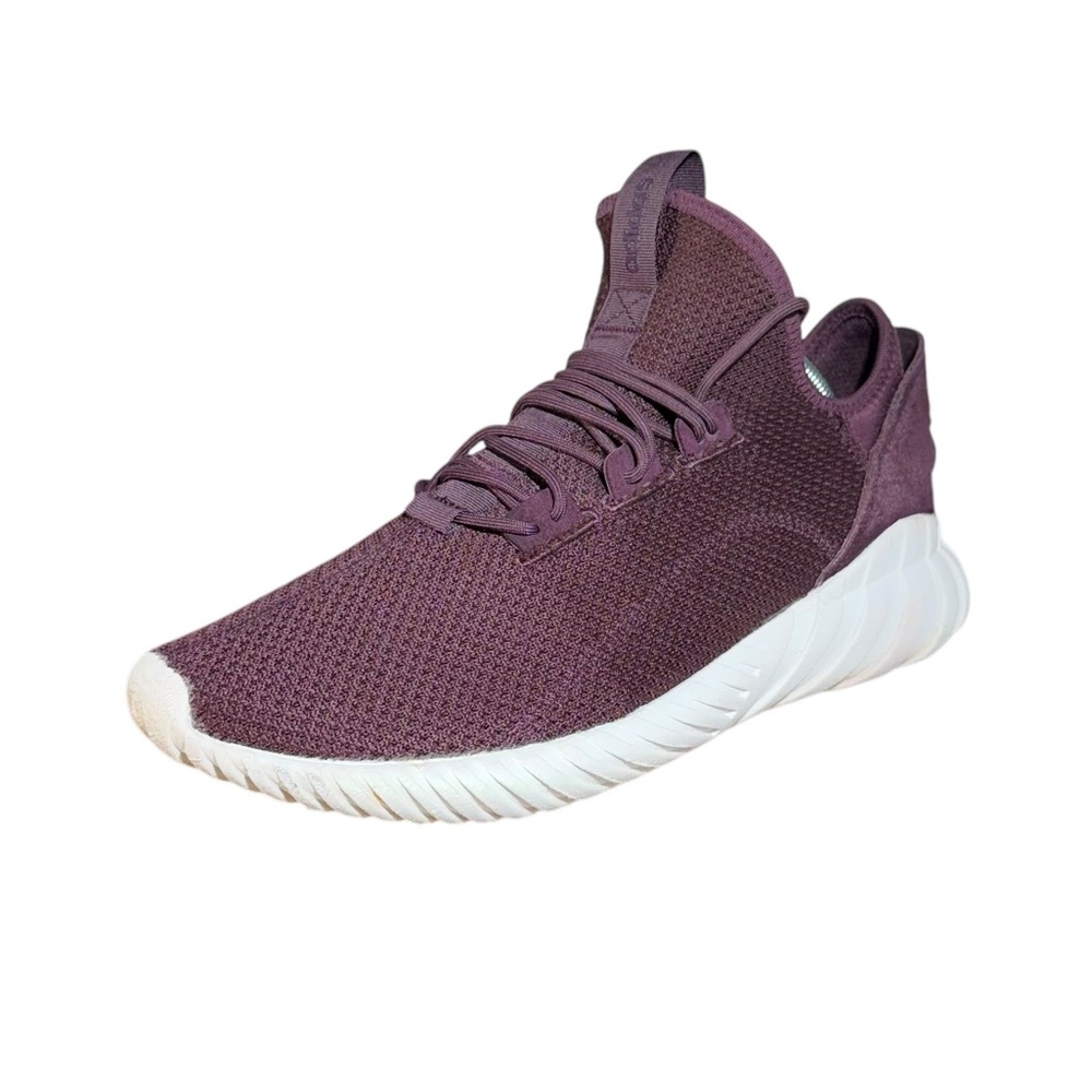 adidas Tubular Doom Sock Primeknit BY3565 Men Size: 10.5 Burgundy Sneakers Used